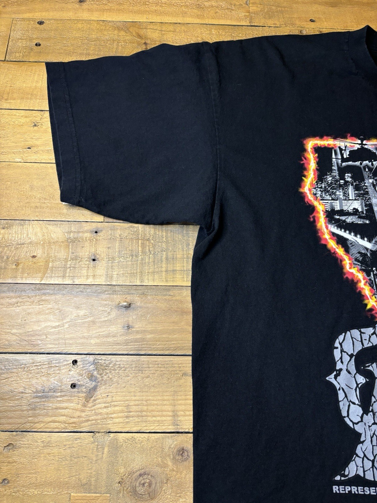 Weiv Gear California State Noir Bear Graphic Print Tee Men’s Size 3XL, USA Made