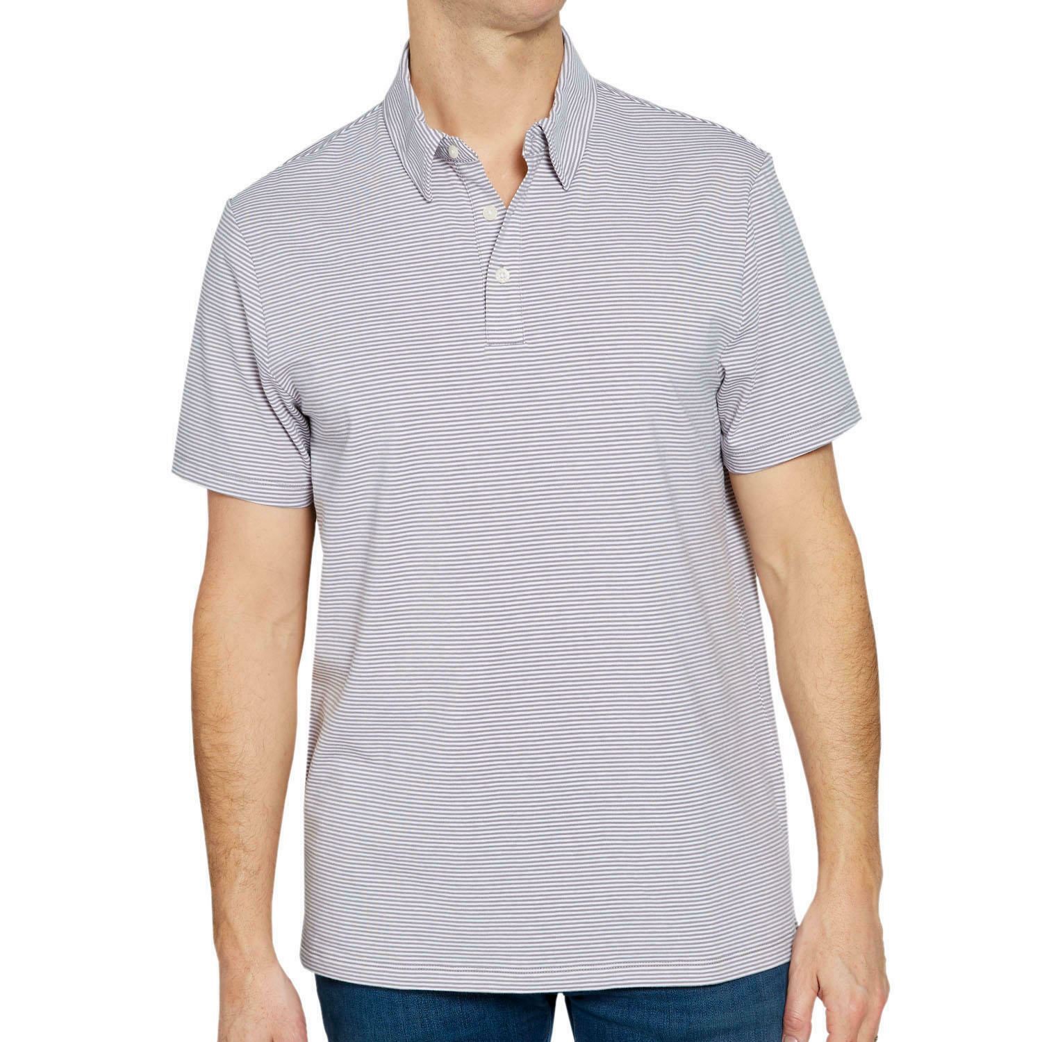 Member’s Mark Men’s Cotton Stripe stretch Polo Shirts (Size & Color Varies)