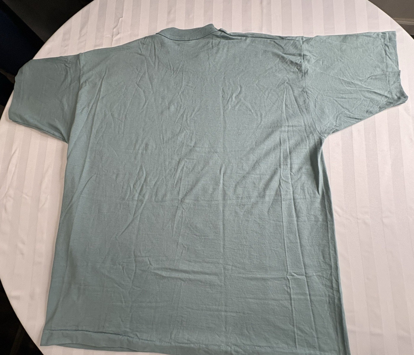 Vtg 80s 90s Fruit Of The Loom Best Blank T Shirt Adult XXL Lt Green USA Made NOS