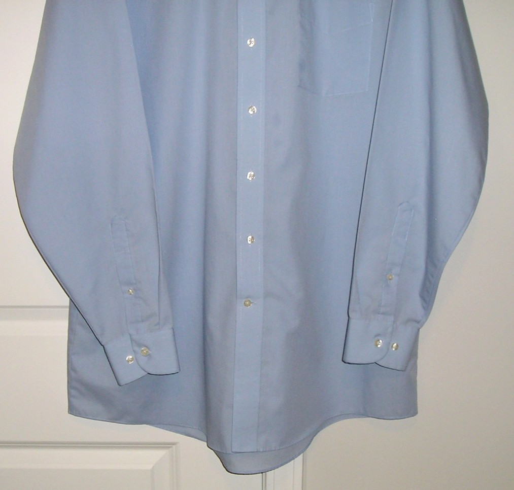 NEW~STAFFORD THE SUPER SHIRT PERFORMANCE BLUE DRESS SHIRT (X-TALL-16.5-36/37)!