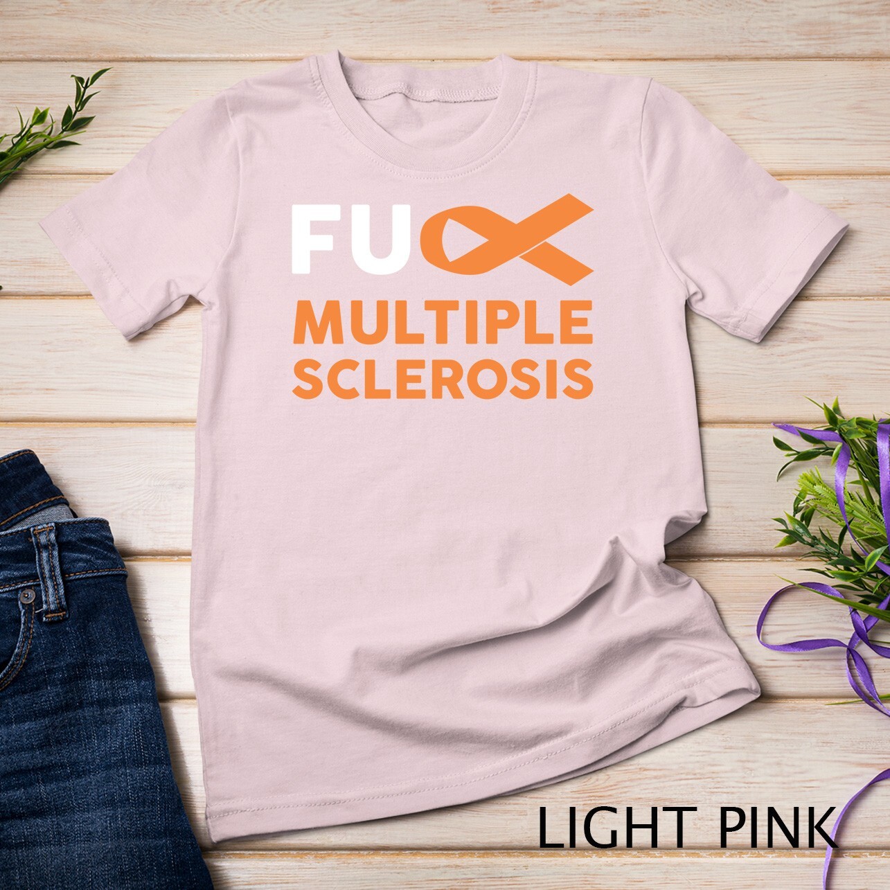 Support Survivor Gift – MS Multiple Sclerosis Awareness Unisex T-shirt