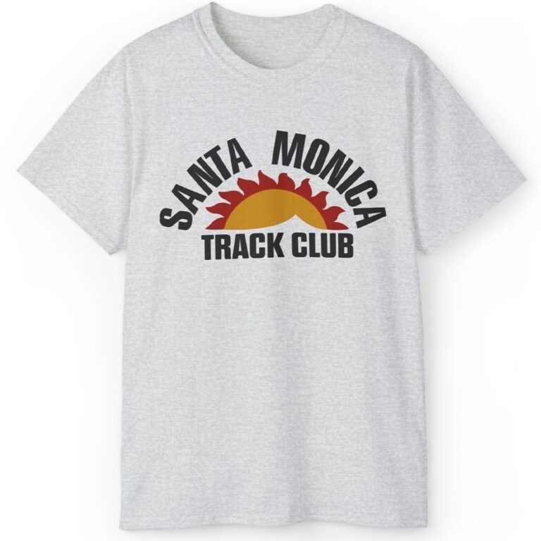 Retro Vintage 80s Santa Monica Track Club Unisex Tee S-5XL