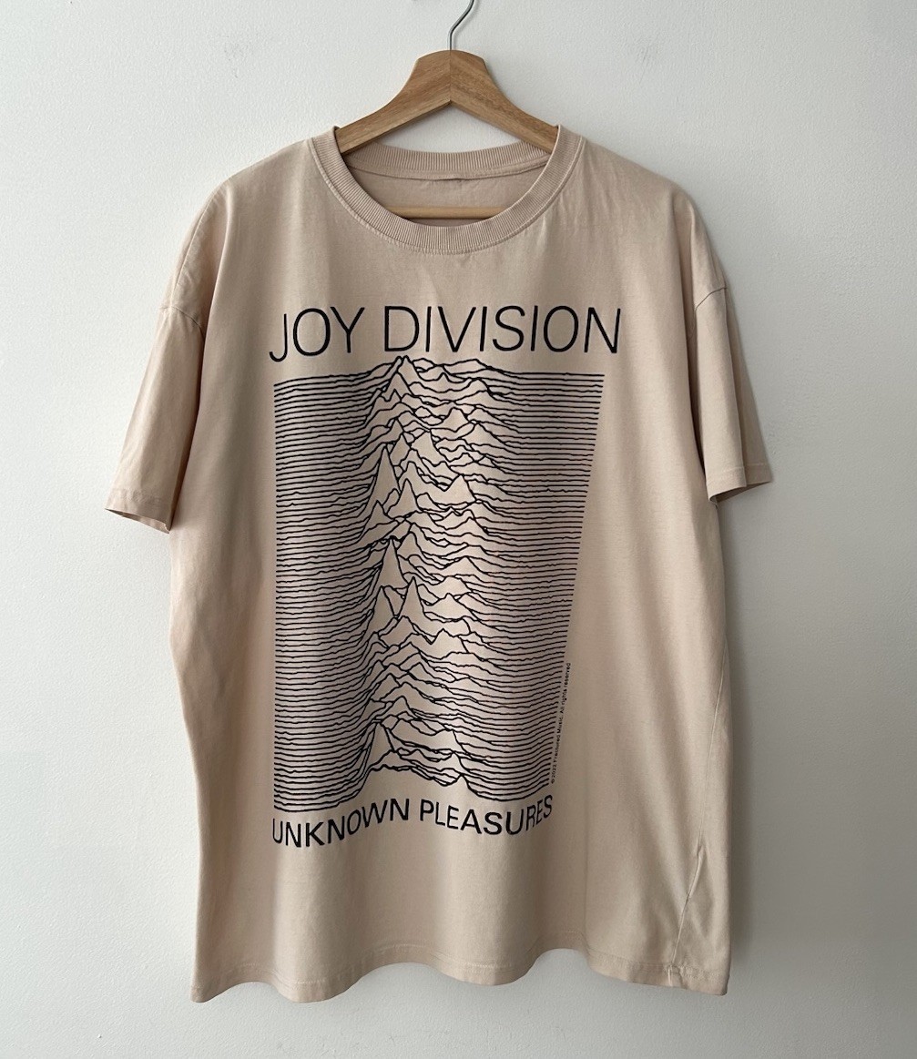 Joy Division Unknown Pleasures T Shirt Y2K Post Punk New Wave Mens Size L/XL