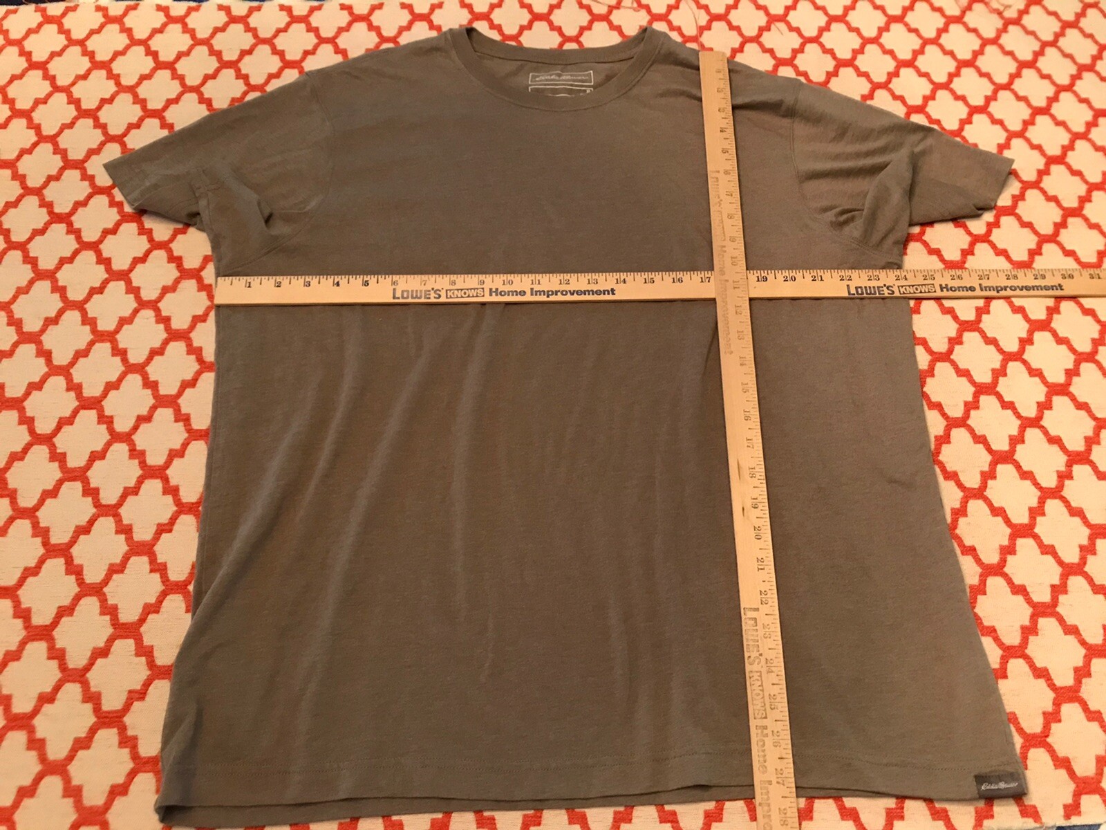 Eddie Bauer Hiking Cotton Blend T-Shirt XL Work Putty Cotton Blend G8