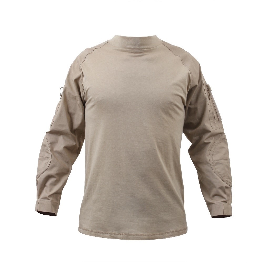 Rothco 90030 Men’s Desert Sand Military Combat Shirt Medium NEW WITH TAGS
