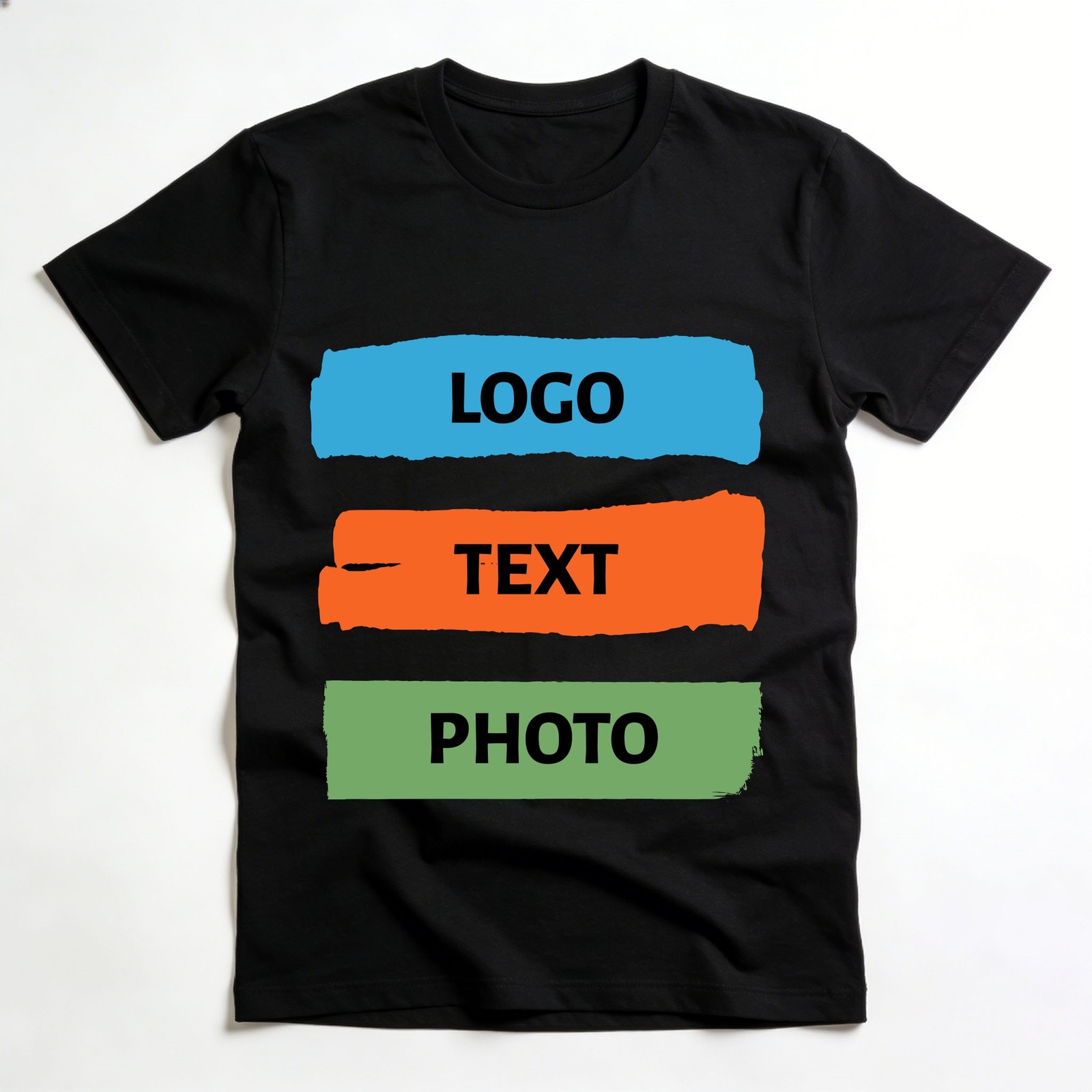Personalized Text Photo Logo Custom T-Shirt Heat Transfer Print Unisex Gift Tee
