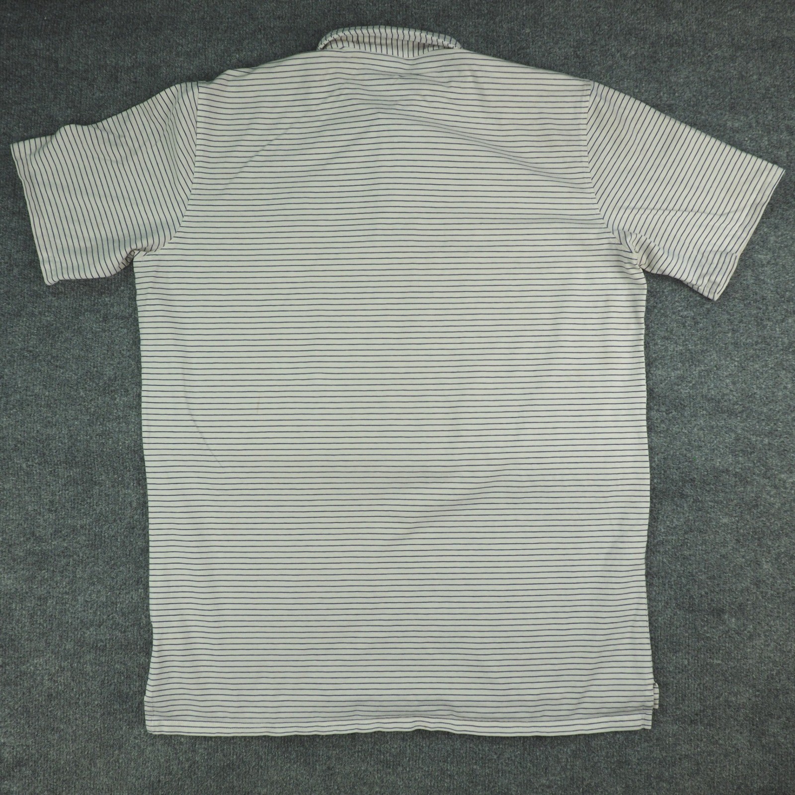 Holderness & Bourne Polo Shirt Mens Large Tailored Fit White Stripe Golf Classic