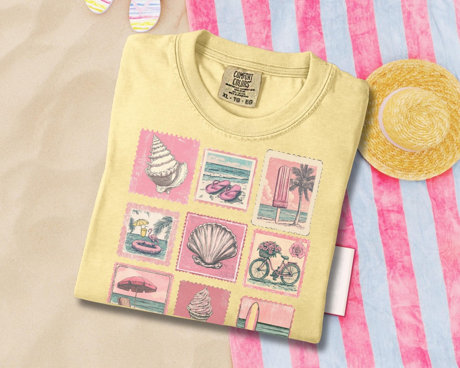 Vintage Beach Summer Vacation Shirt Coastal Beach Apparel Beachy Tee Vintage