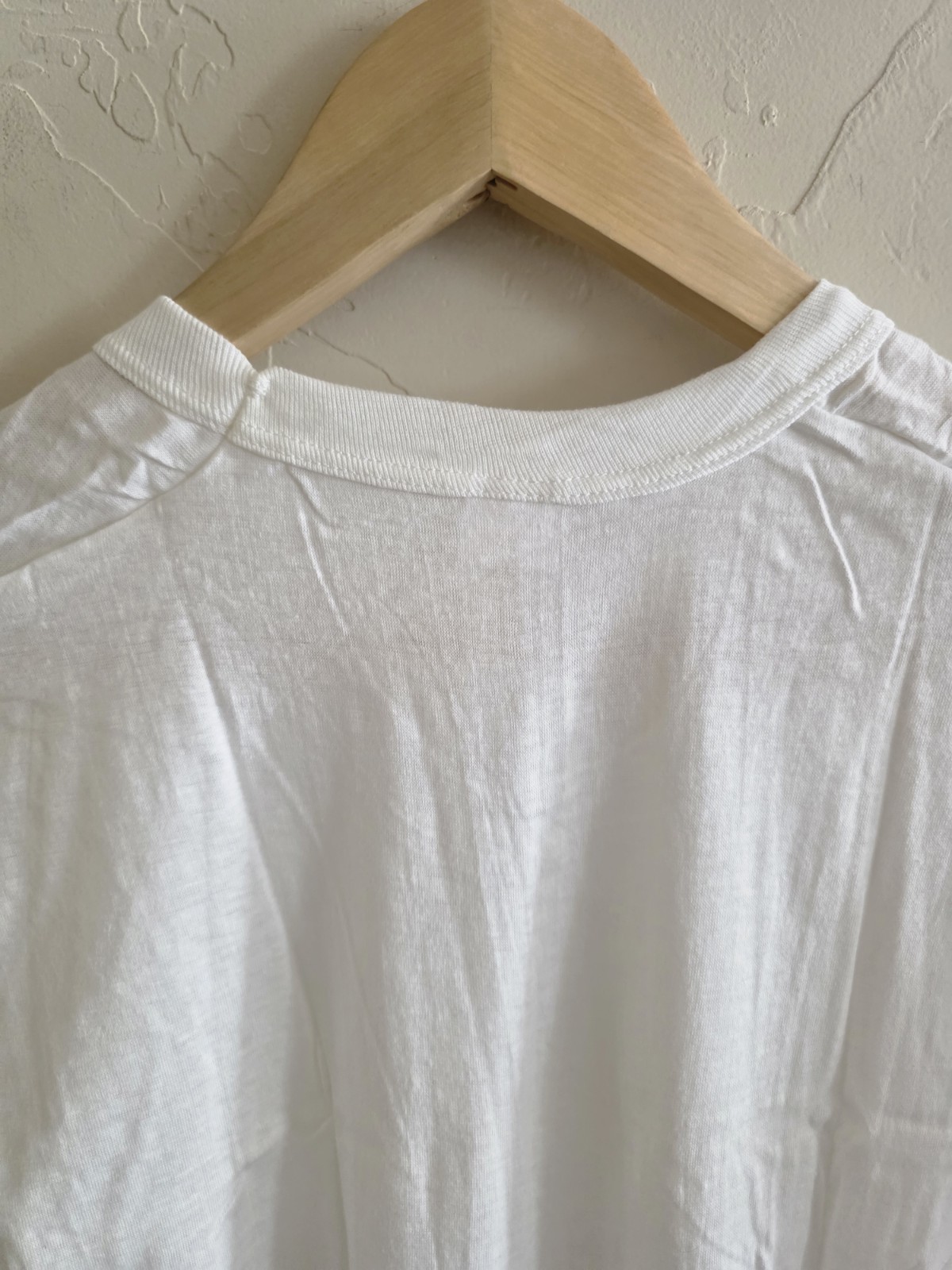 New NWOT Vintage 50s Penny’s White Blank Soft T-shirt Size 46 100% Combed Cotton