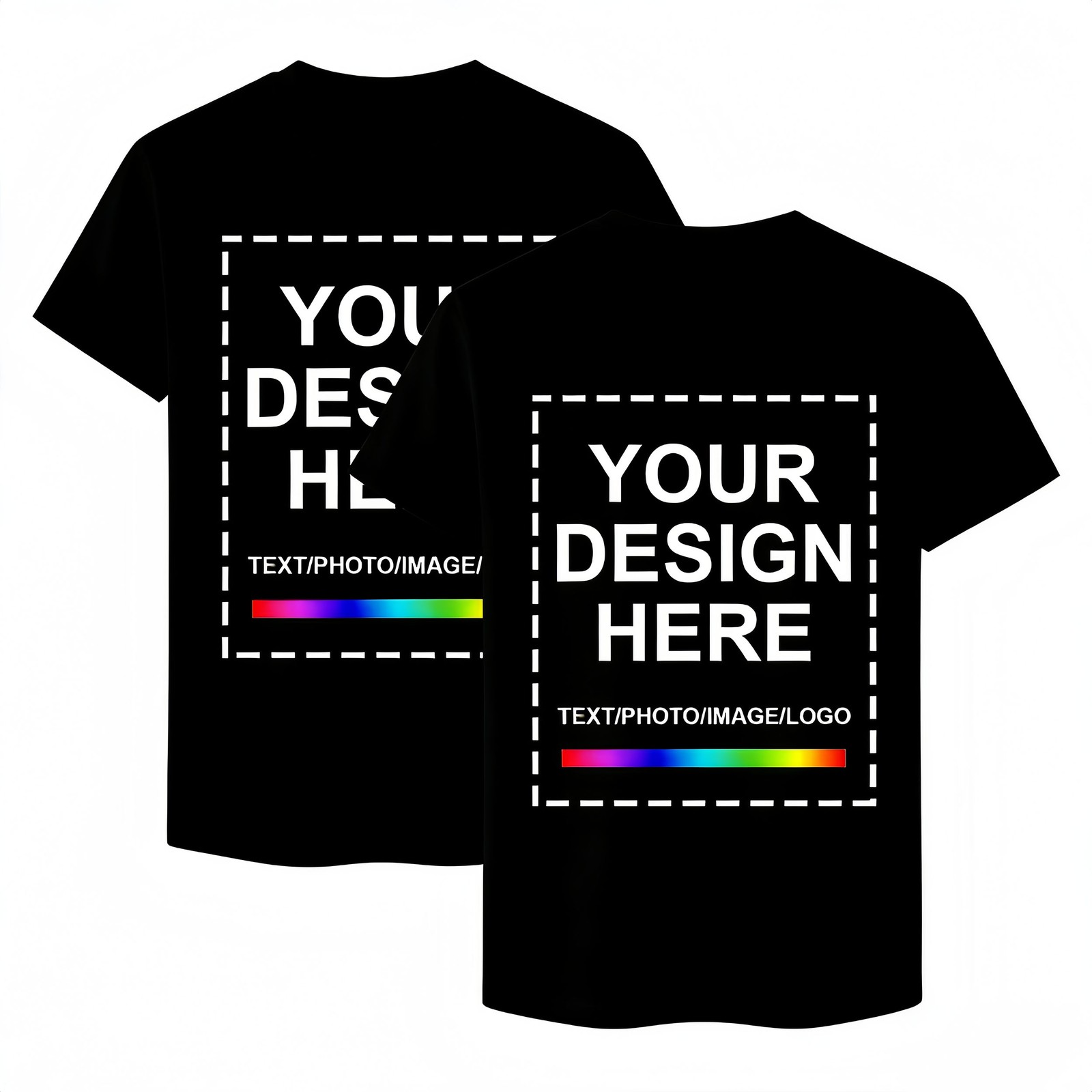 Custom Event Staff T‑Shirt, Company Logo Front & Back Print for Corporate Events