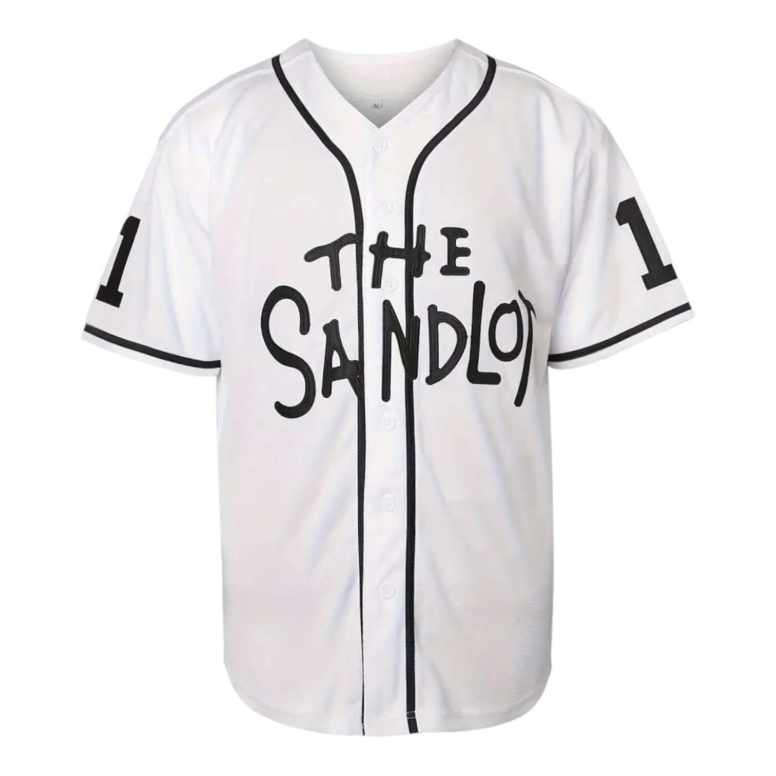 Sandlot Baseball Jersey Yeah-Yeah #11 Stitched White / Black Men’s Size 2XL XXL