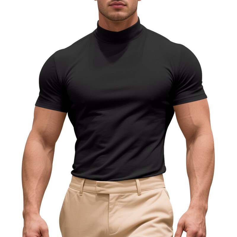 Summer Stylish Solid Color Short Sleeve Tee