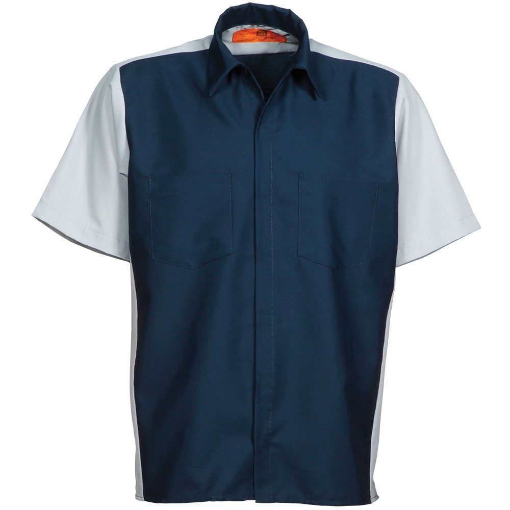 NEW Reed Work Shirts Two Tone Crew Button Down Mechanic Technician Auto Uniform