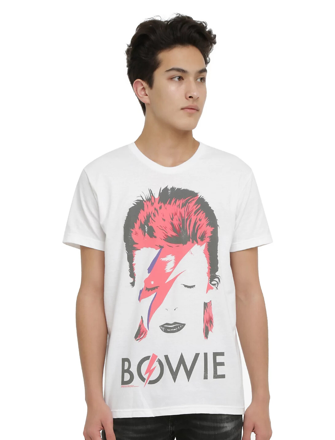David Bowie Mens Aladdin Sane White T-Shirt New S, M, 2XL