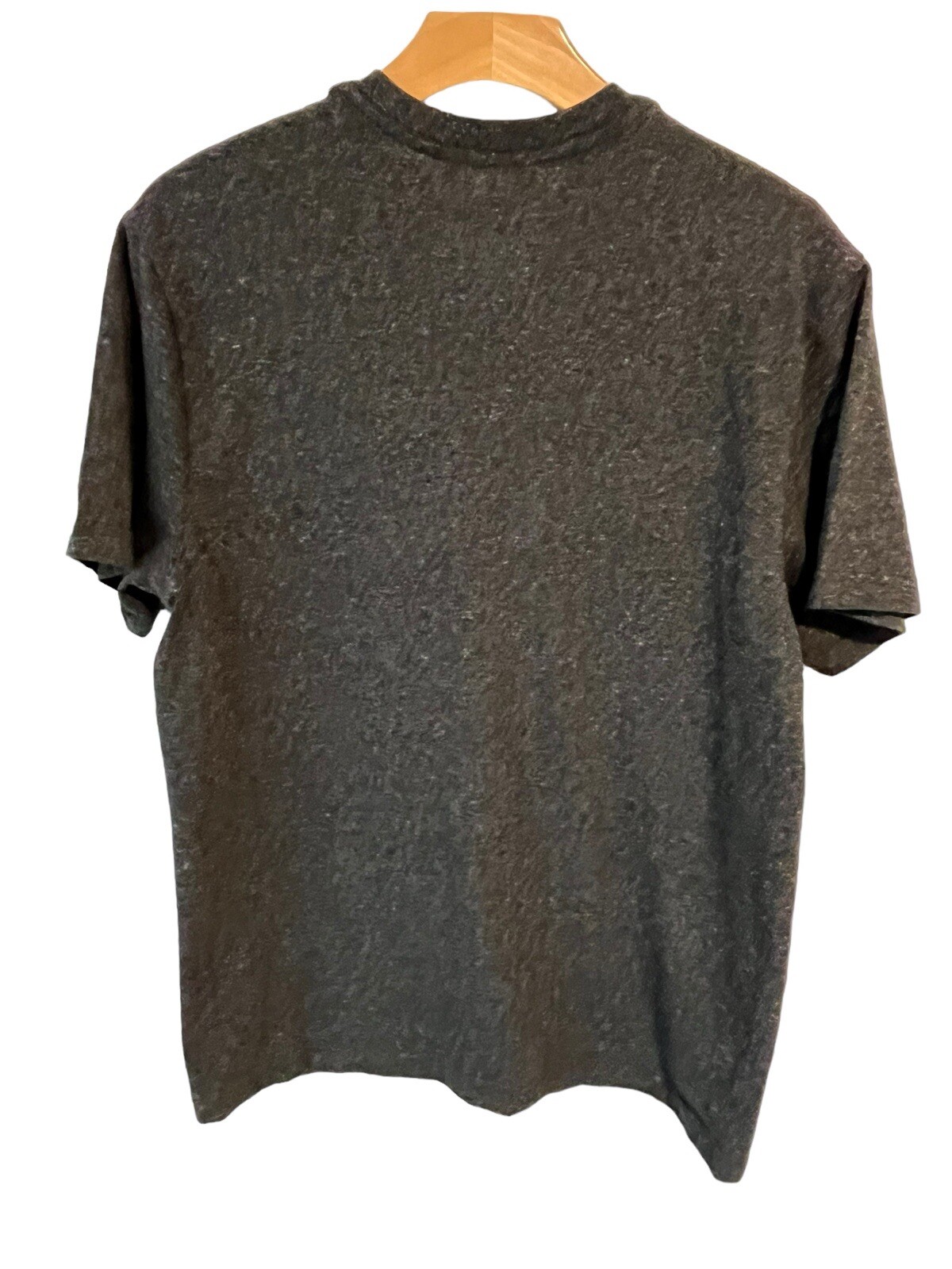 Alfani T Shirt Mens Medium Heather Gray V Neck Tee Short Sleeve Poly Cotton NWT