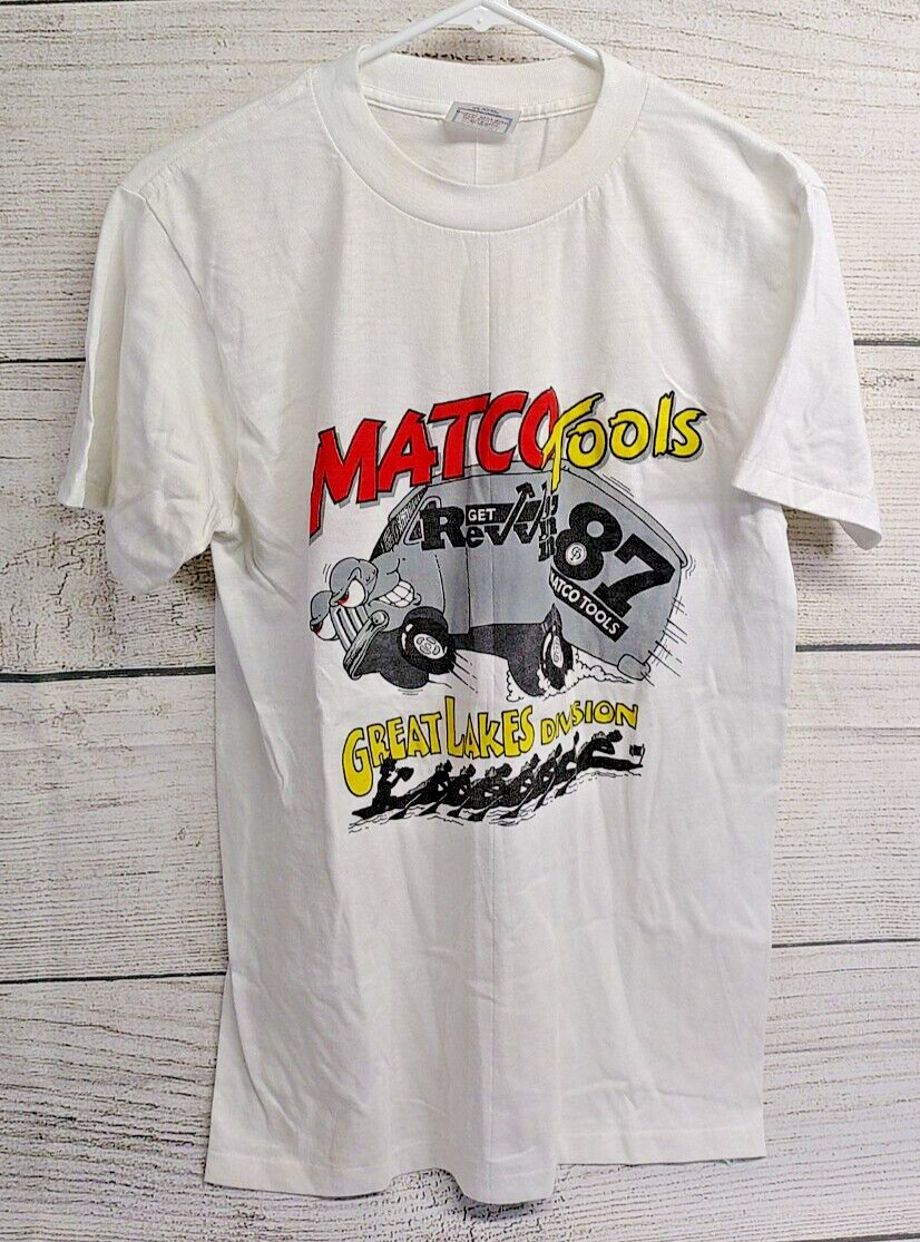 Vintage Matco Tools “Get Revvin in 87” 1987 Single Stitch T-Shirt Men’s Large