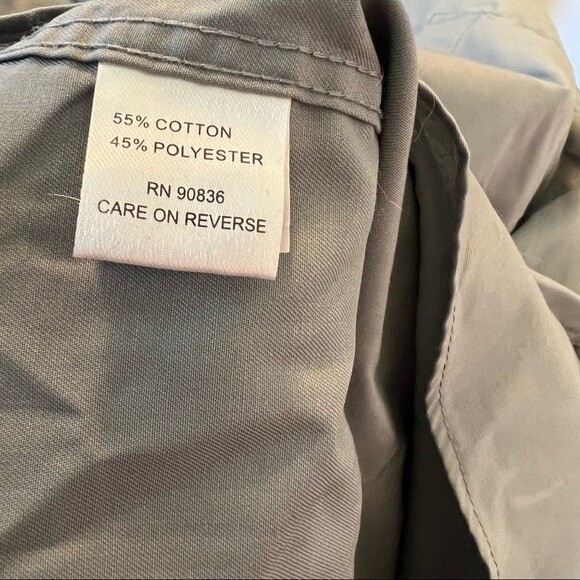 Port Authority Men’s Size 2XL Button Down Dress Shirt Gray Chest Pocket Mythics