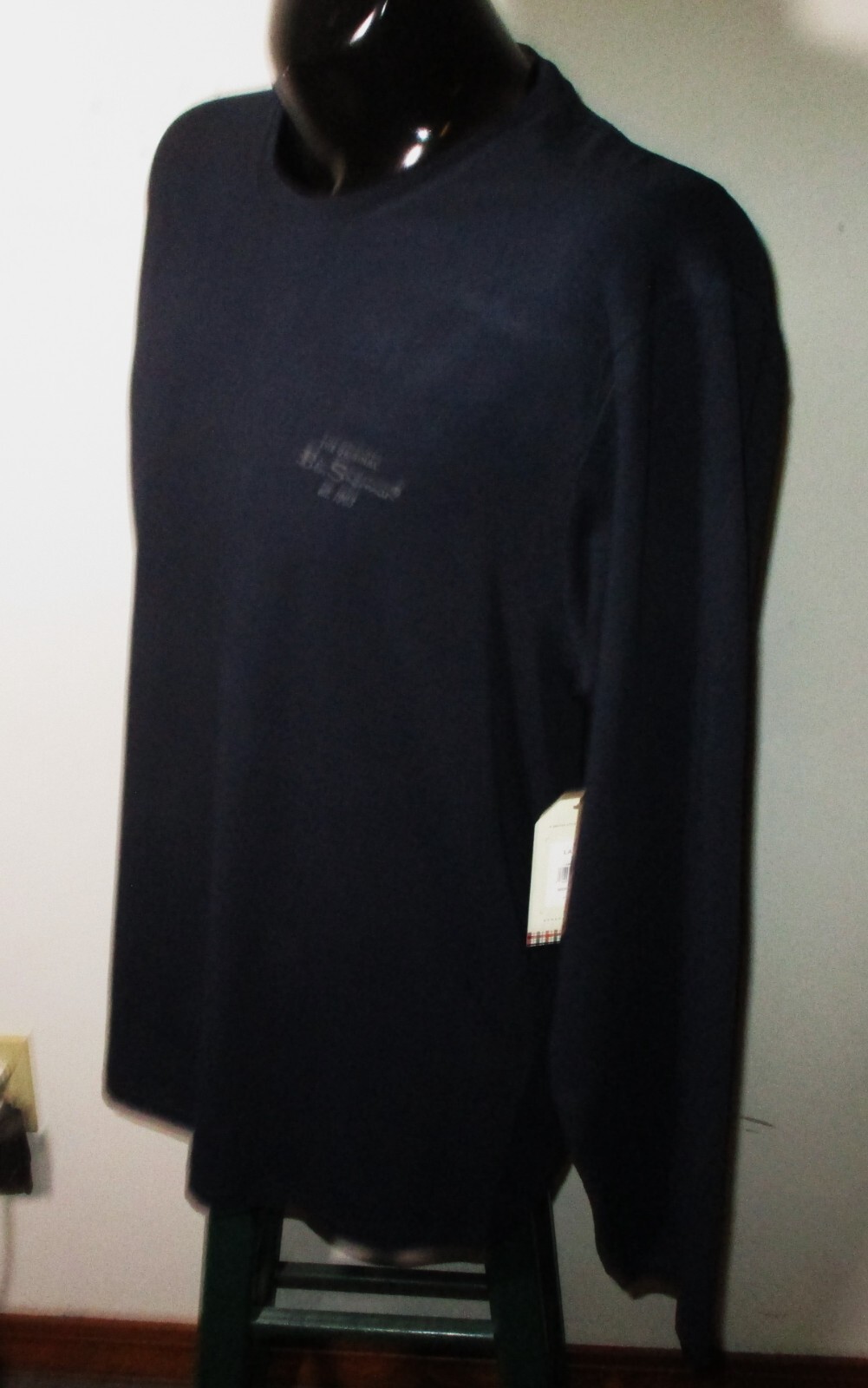 BEN SHERMAN Blue Long Sleeve Compression T-Shirt Men’s Size L NWT $49.50