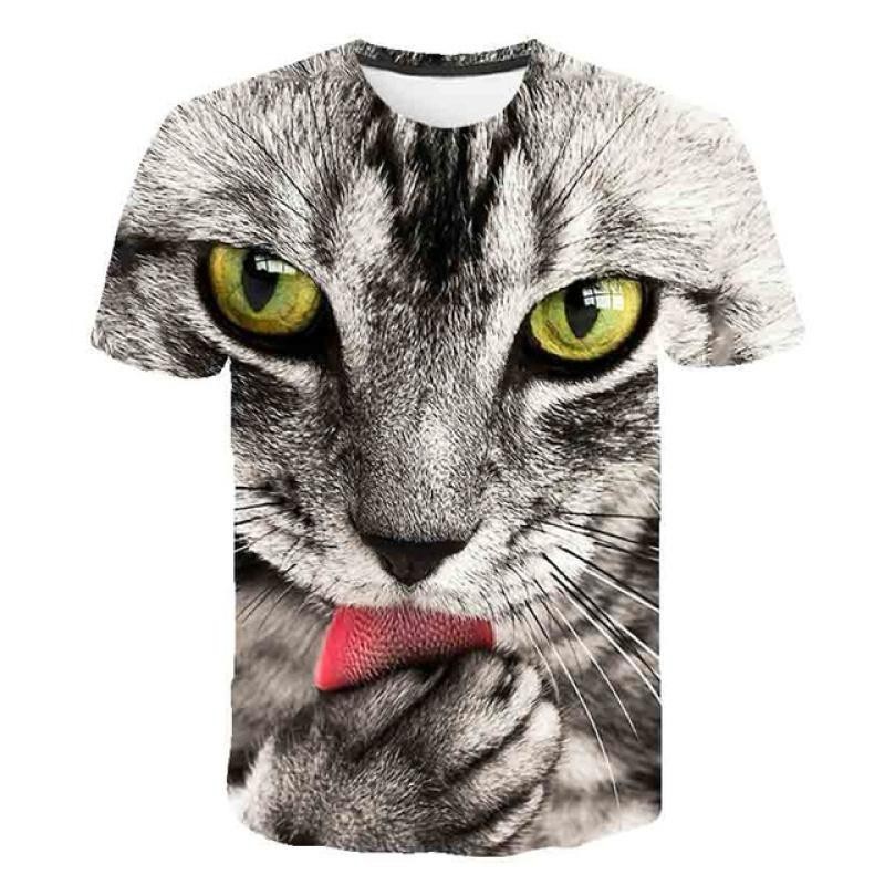 Cat 3D T Shirt Clothes Animal S61