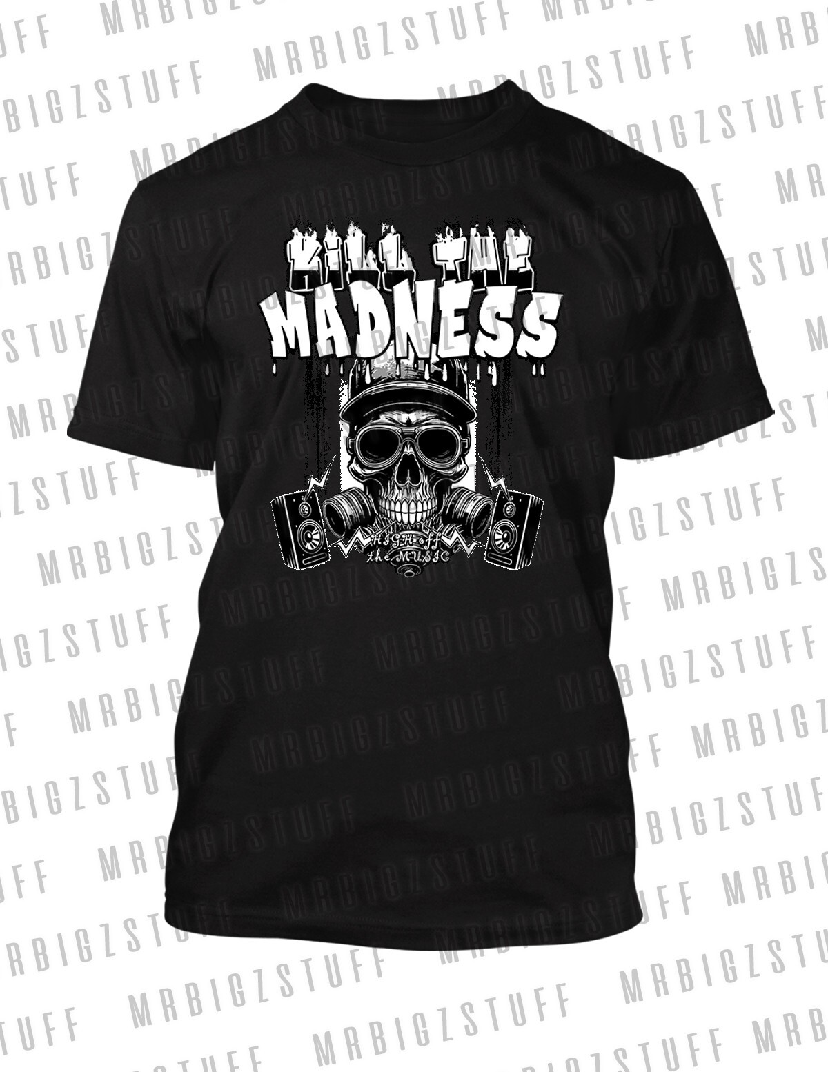 Kill The Maddness Sneaker Skull Tee Shirt To Match J4 White Cement 8XL Greystone