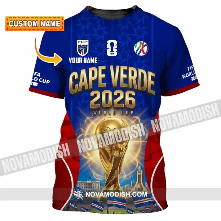 Unisex Shirt – Custom Cape Verde World Cup 2026 3D Shirt L770