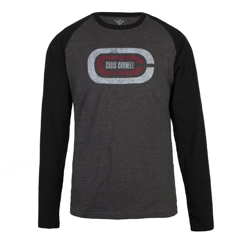 CHRIS CORNELL Logo Raglan OFFICIAL MERCHANDISE NEW!! SEE ALL SIZE IN STOCK OOP
