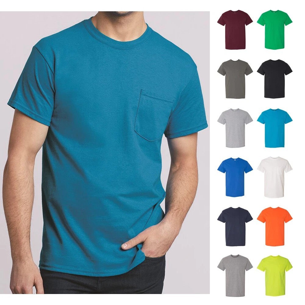 Gildan G500 Men’s Heavy Cotton Plain Solid Short Sleeve Casual Blank T-Shirt