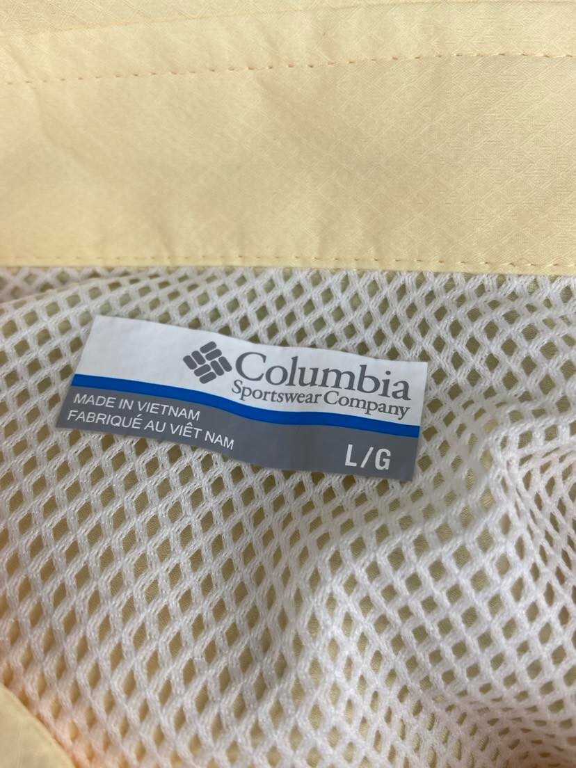 NEW Columbia PFG Slack Tide Camp Yellow Collared Button Down SS Shirt Men’s L