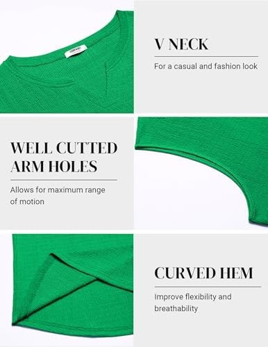 Tee Men’s Polyester Blend Size S Ice Green V-Neck Pull On Regular Fit Sleeveless