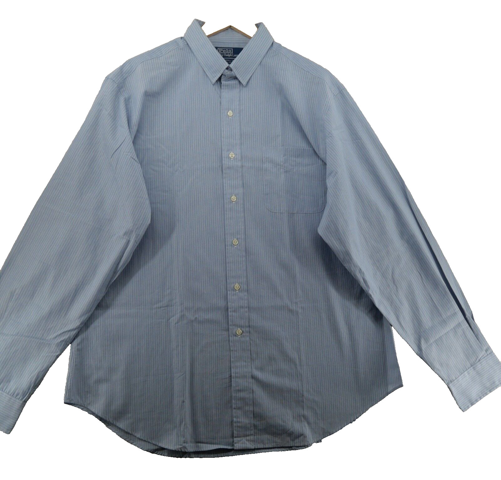 Polo Ralph Lauren Kendall Tab Men’s Size 17-36/37 Blue Striped Dress Shirt