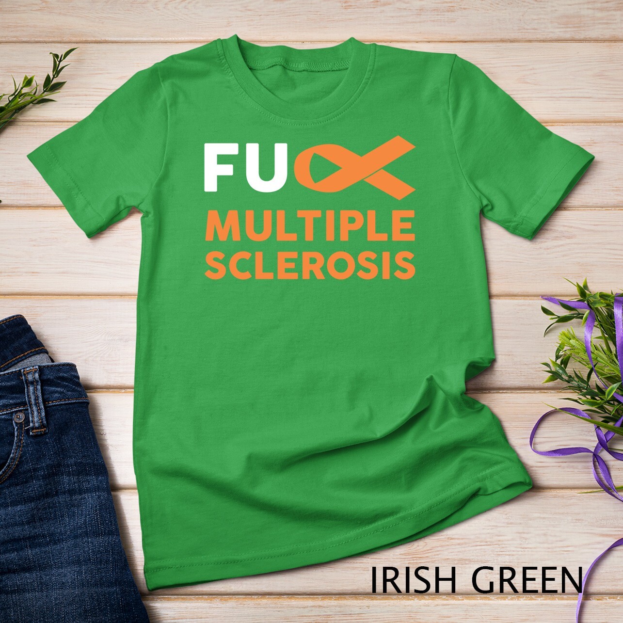 Support Survivor Gift – MS Multiple Sclerosis Awareness Unisex T-shirt