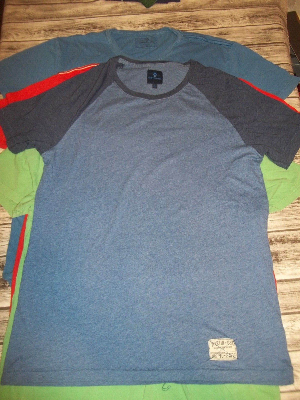 Martin + Osa Lot of 4 Mens Solid & Graphic T-Shirts Size Medium