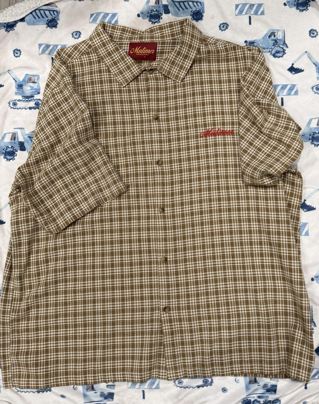 MUTIMER AUSTRAILIANA BUTTON UP Vintage Flannel Boxy Flannel Shirt