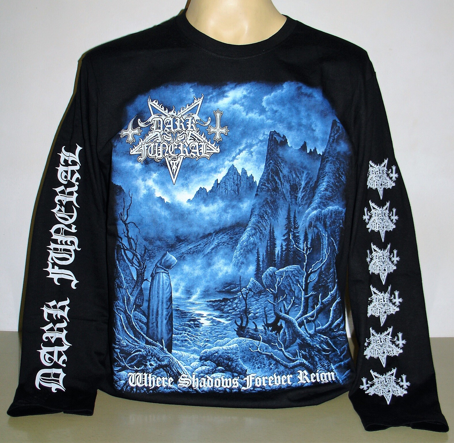 Dark Funeral Where Shadows Forever Reign Long Sleeve T-Shirt Sz S M L XL 2XL 3XL