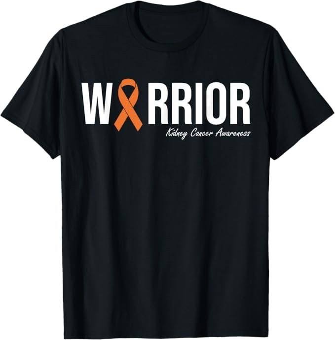 Kidney Cancer Awareness Orange Ribbon Warrior Present Unisex T-Shirt