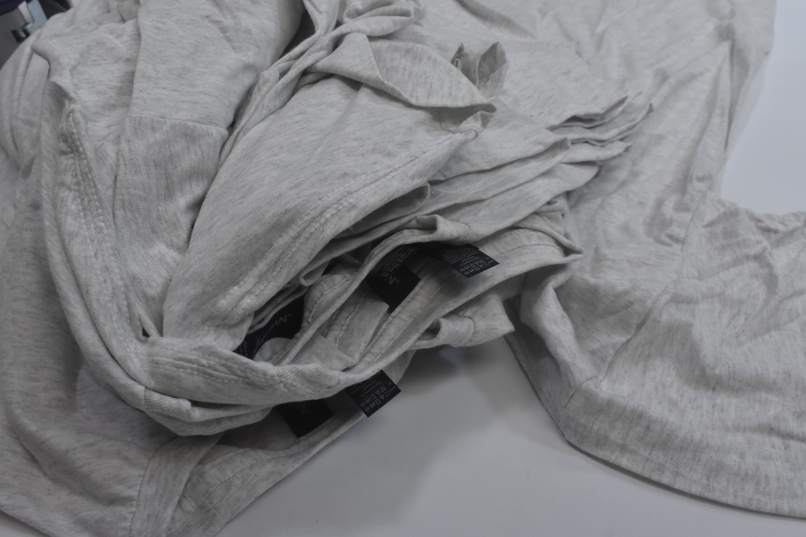 Gildan Light Cotton Blank Short Sleeve Plain Ash Grey T-Shirt Mens Large 12 Pk