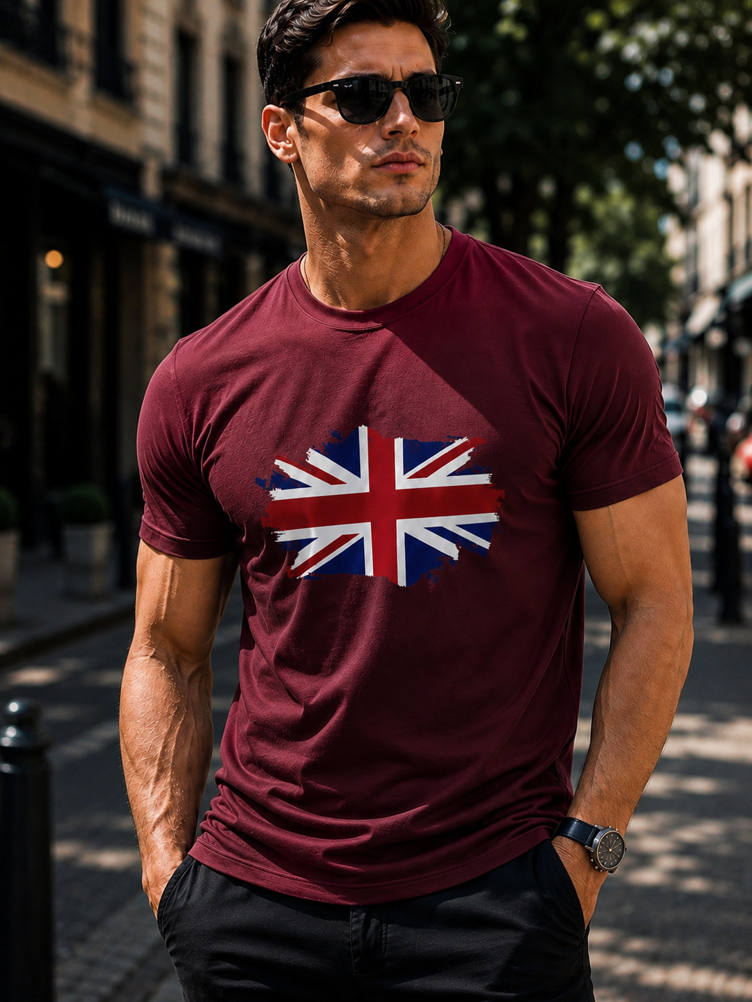 UK Flag TEE| British Union Tee | UK Graphic | Lightweight Gift