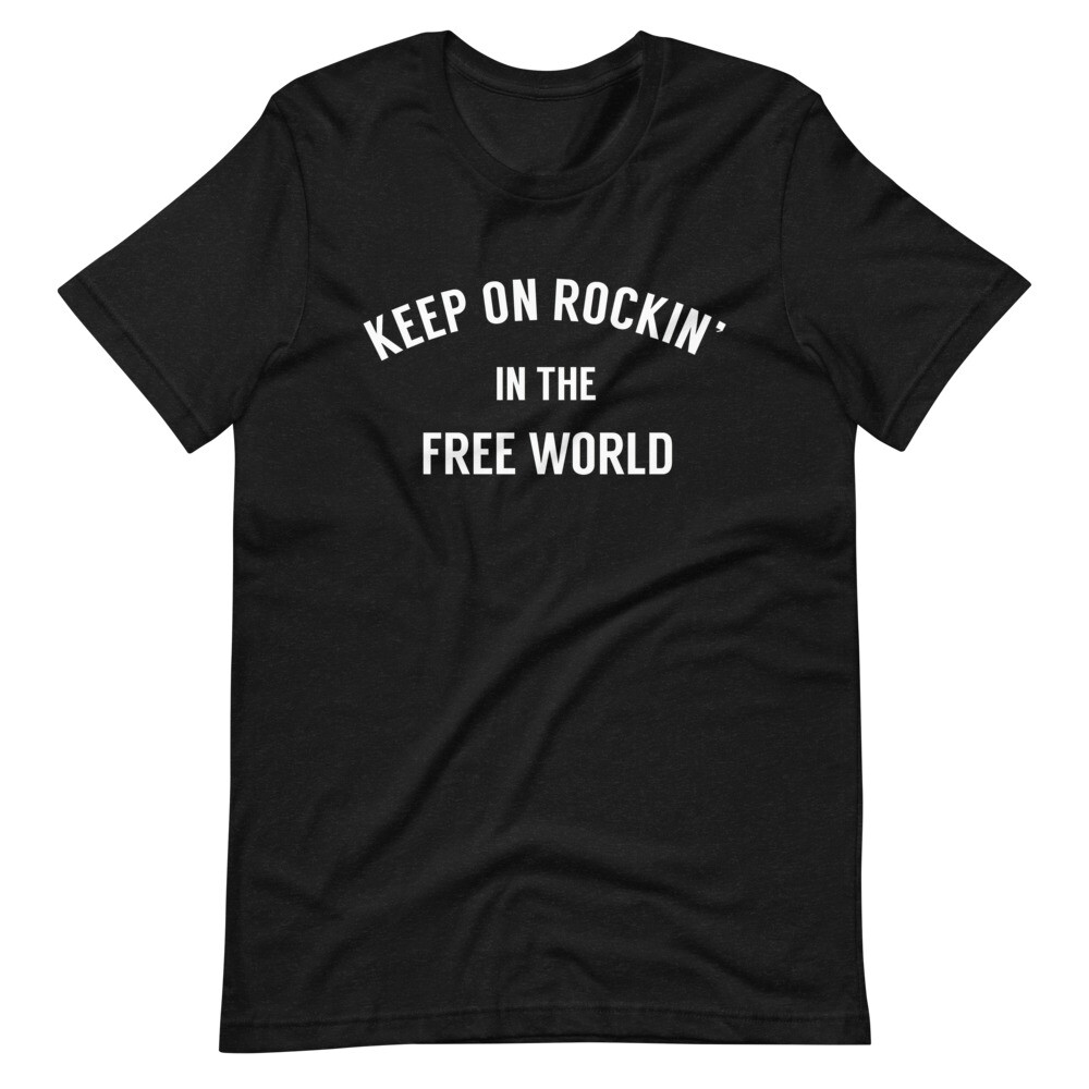 Keep On Rockin’ In The Free World Classic Rock T-Shirt, 80s, Neil Young, USA