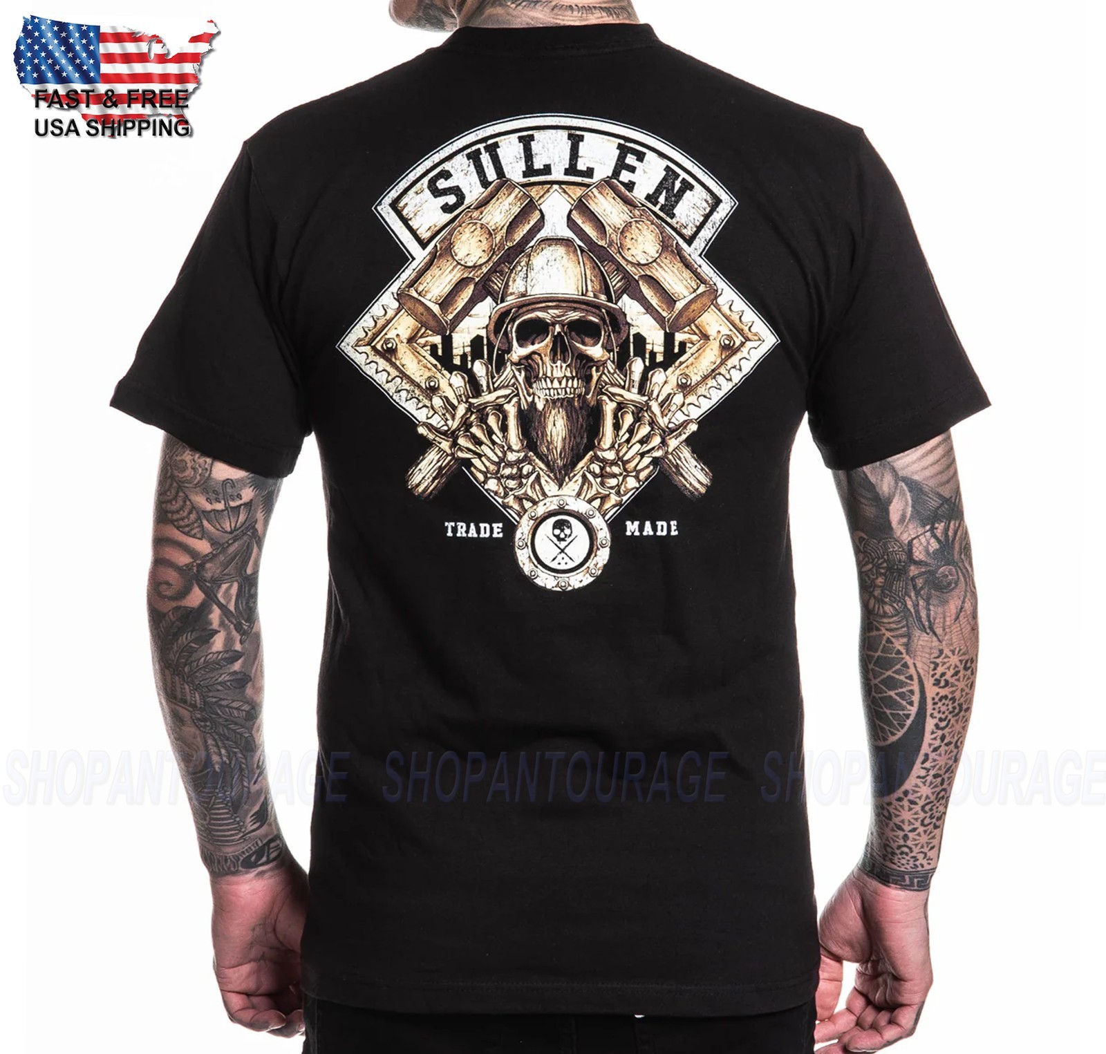 Sullen Art Collective Hard Work Standard Fit SCM8344 Short Sleeve Men`s T-shirt