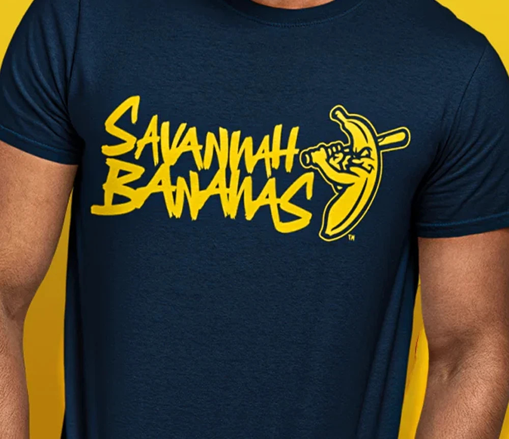 Savannah Bananas Baseball navy color T-Shirt reprint VK12626