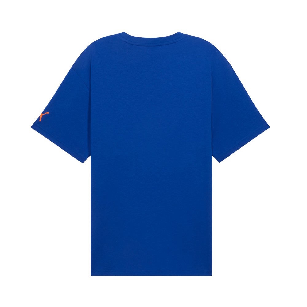 PUMA Hoops X Energy Crew Neck Short Sleeve T-Shirt Mens Blue Casual Tops 631742