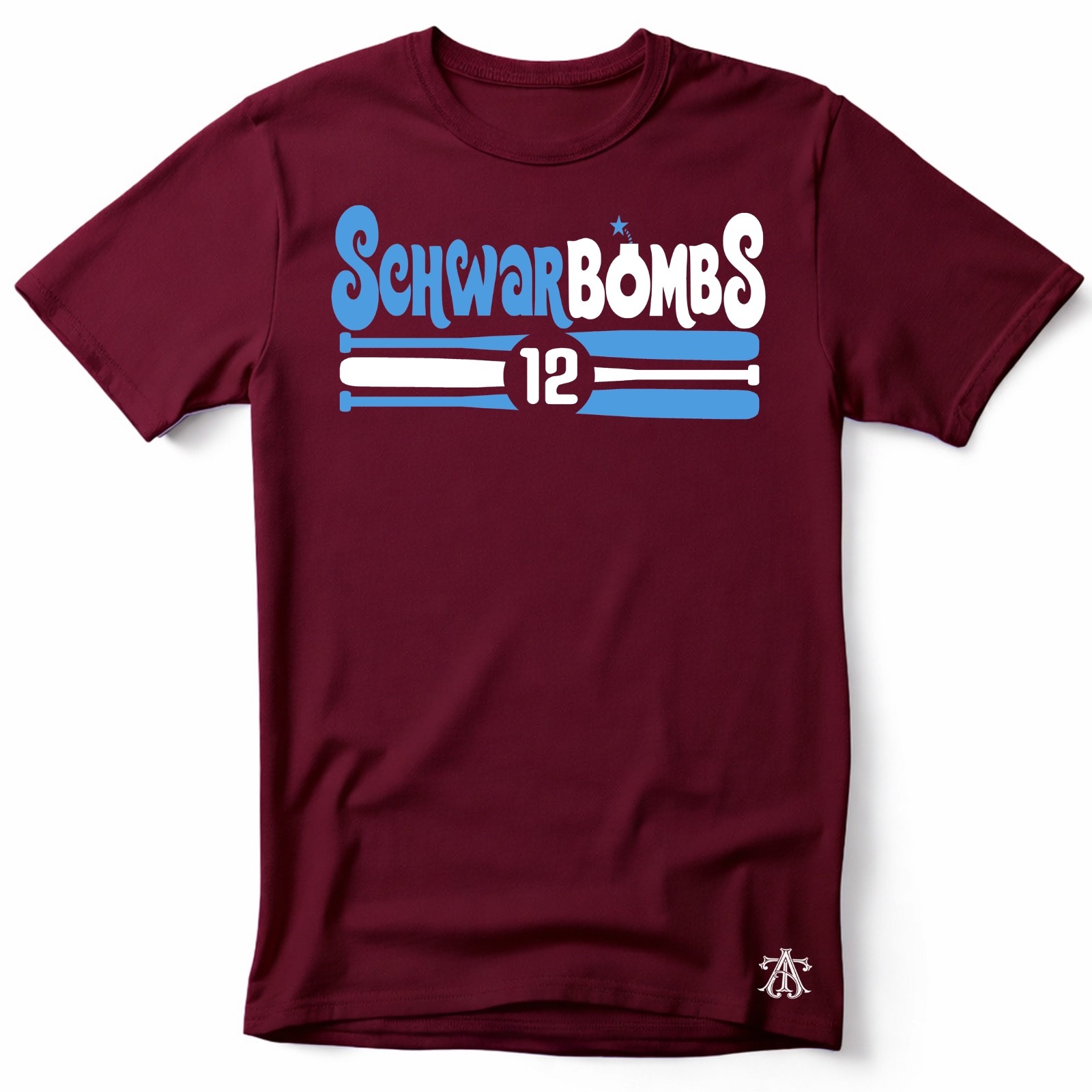 SCHWARBOMB | Philadelphia Baseball themed Ring Spun Cotton T-Shirt