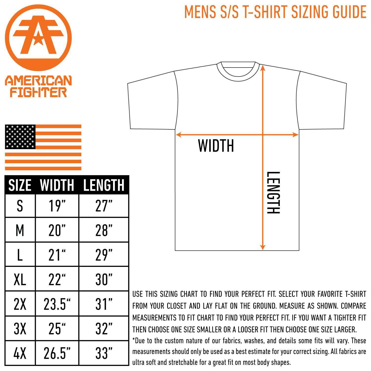 AMERICAN FIGHTER Men’s T-Shirt AVERETT Black Athletic Biker MMA S-4XL