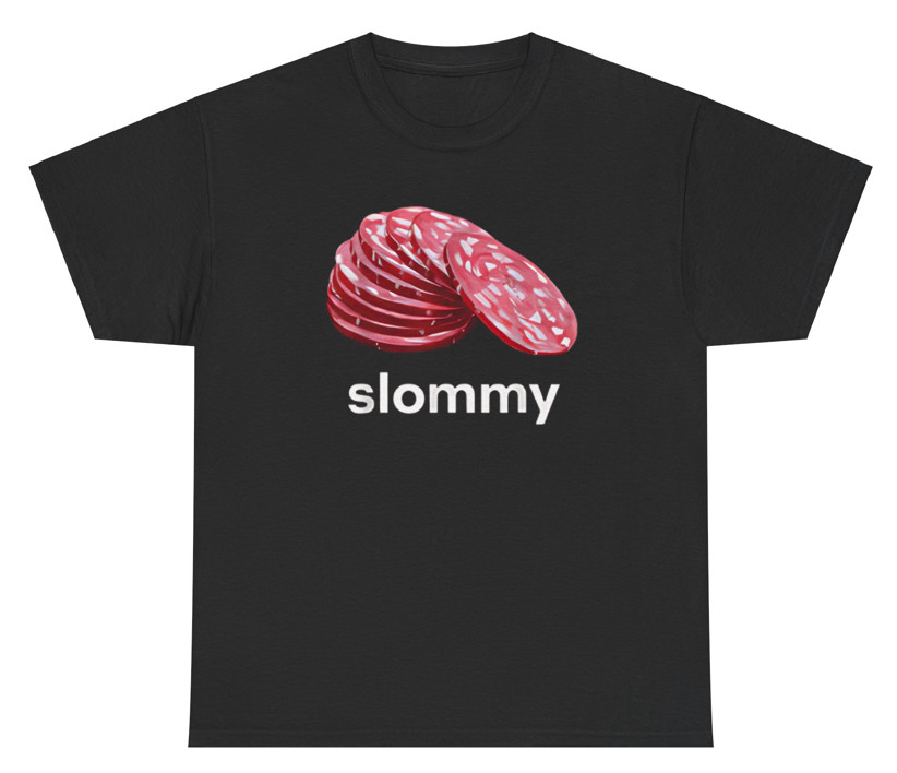 Slommy Salami T Shirt Funny Oddly Specific Meme Humor Dank Bold Ironic Silly Tee