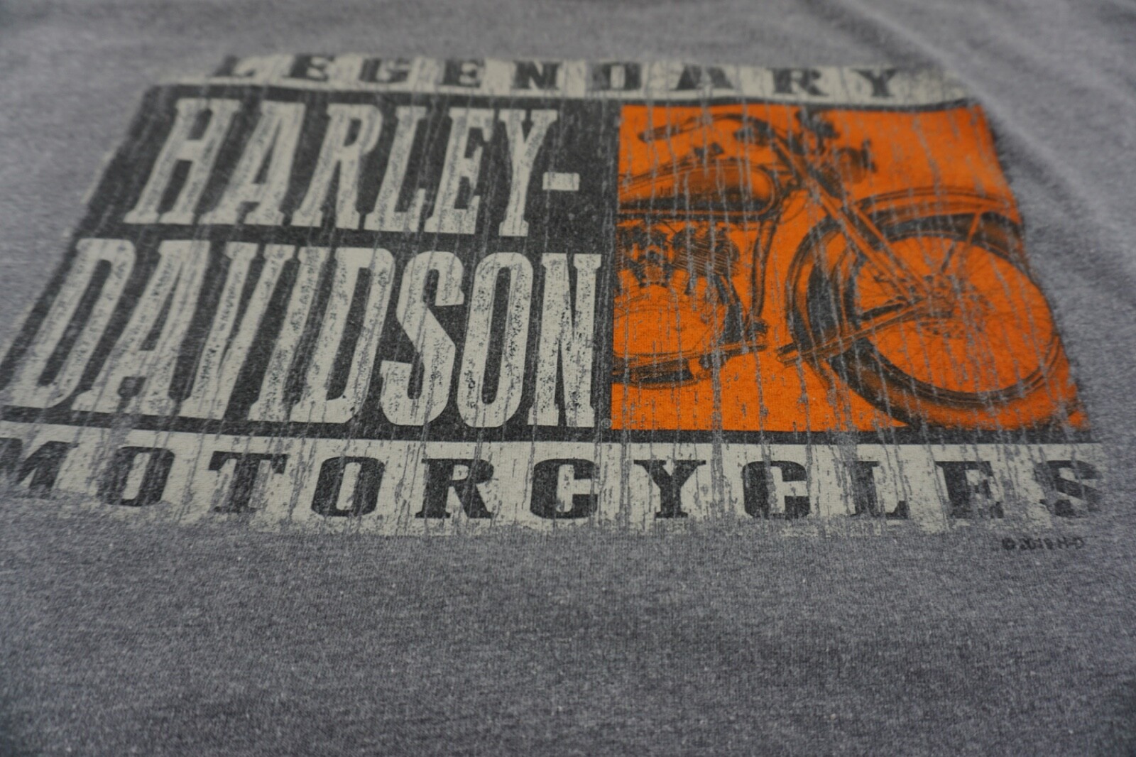 Harley Davidson Shirt Mens XL Gray Graphic Print Riverside California Legendary