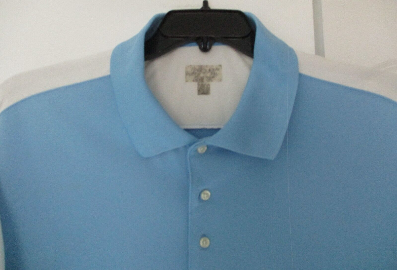 Unknown Brand Men’s Blue w/ White 2XL Golf Polo Shirt Collared Short Sleeve