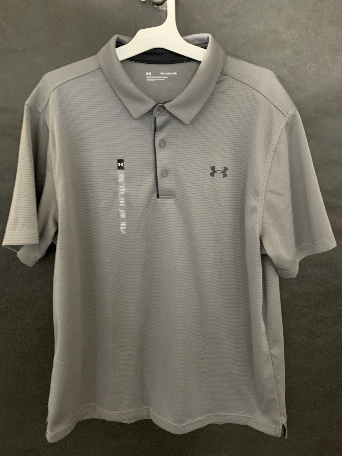 PICK SIZE – Under Armour 1290140 Men’s UA Tech Performance Golf Team Shirt Gray