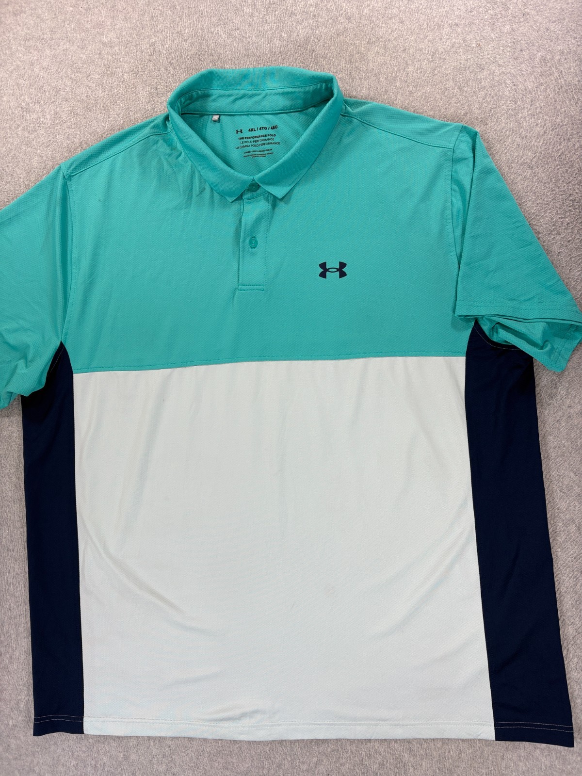 Under Armour Performance 2 Tone Short Sleeve Polo Shirt (Men’s 4XL)
