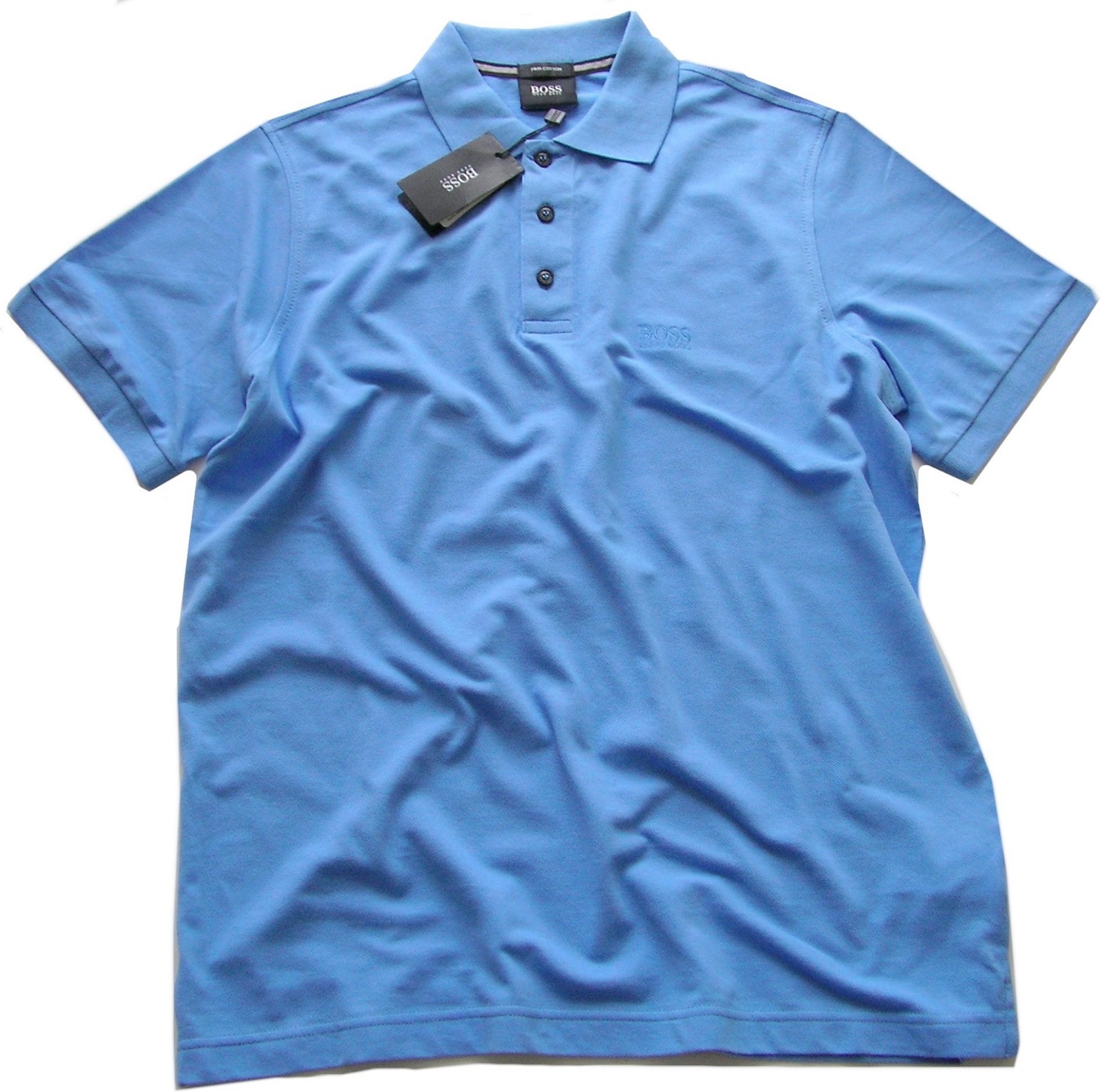 BNWT Hugo Boss Ferrara Modern Essential Polo Shirts Blue