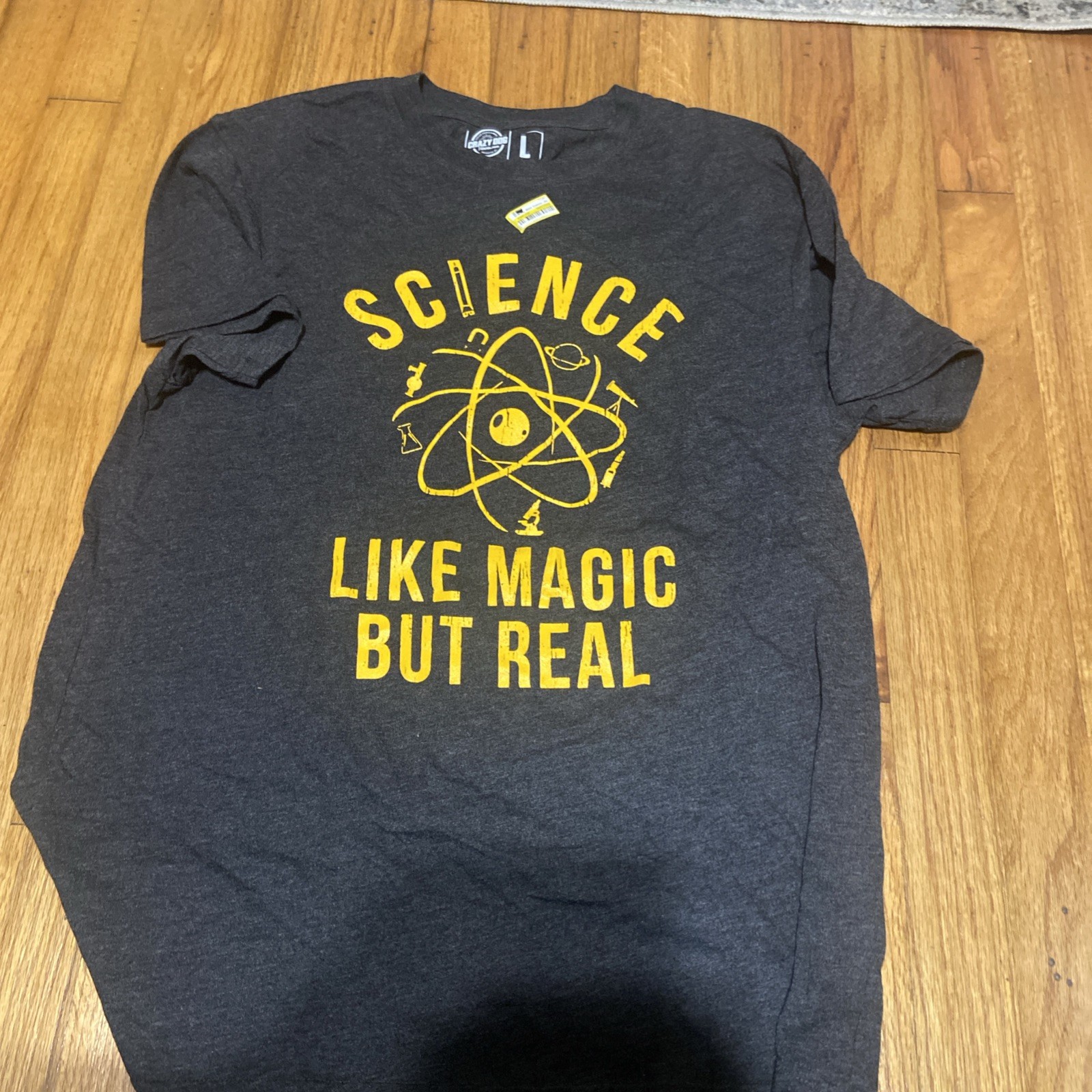 Mens Science Like Magic But Real T Shirt Funny Nerdy Teacher Tee